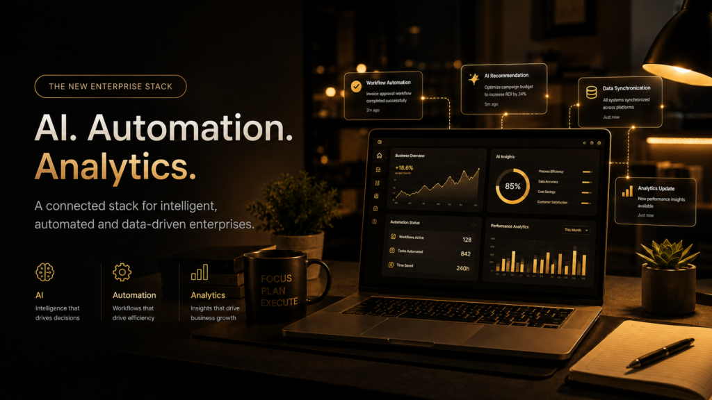 The New Enterprise Stack: AI, Automation, and Analytics