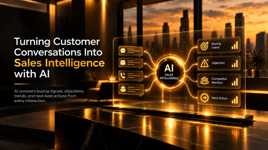 AI Sales Intelligence: Turn Customer Conversations Into Insights